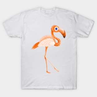 The Flamingo Bird Orange T-Shirt